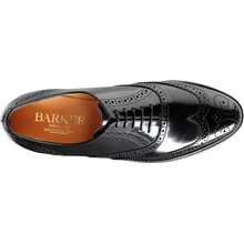 Load image into Gallery viewer, BARKER Albert Shoes - Mens Brogue Oxford  - Black Hi-Shine
