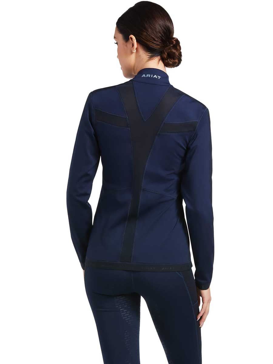 ARIAT Ascent Full Zip Sweatshirt - Womens - Navy