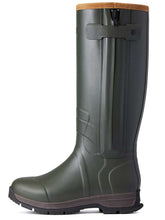 Load image into Gallery viewer, 40% OFF - ARIAT Burford Wellies - Womens Neoprene Insulated Full Zip Boots - Olive - Sizes: UK 3.5, 4 &amp; 4.5
