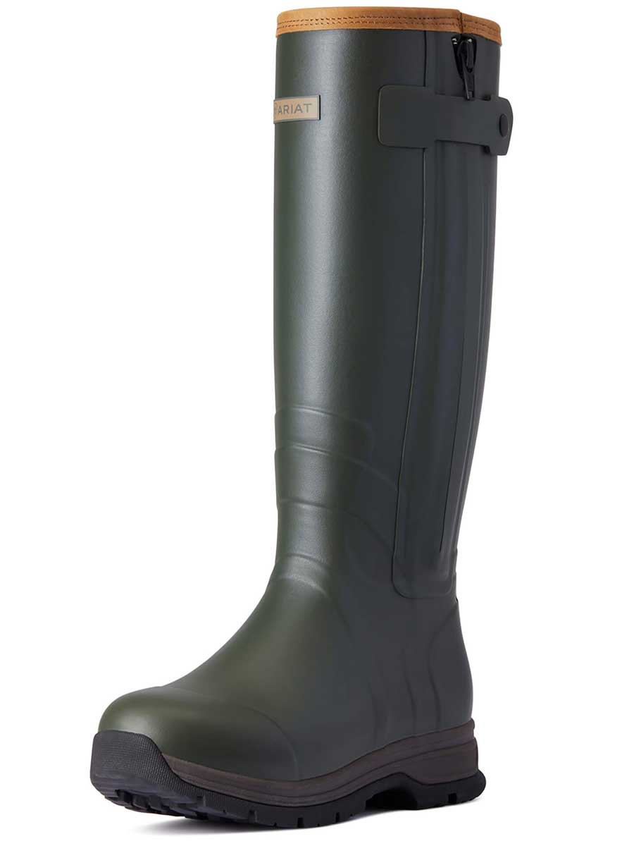 ARIAT Wellies - Womens Burford Neoprene Insulated Zip Boots - Olive