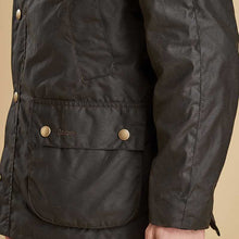 Load image into Gallery viewer, barbour-ashby-wax-jacket-olive-pocket-detail
