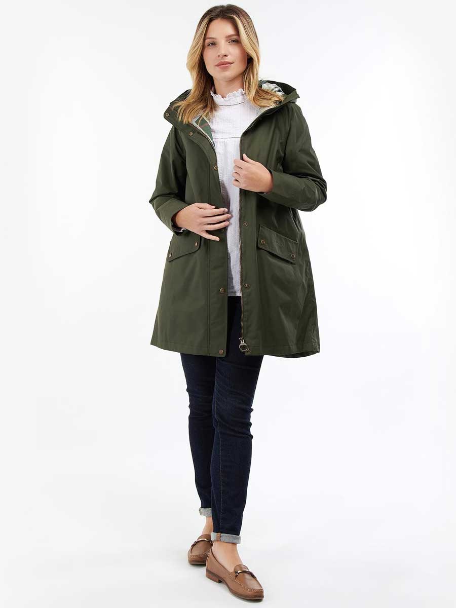50% OFF BARBOUR Carpel Waterproof Jacket - Ladies - Olive - Size: 12