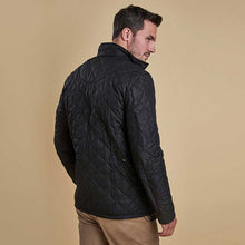 Load image into Gallery viewer, barbour-chelsea-sports-quilt-jacket-black-back-view
