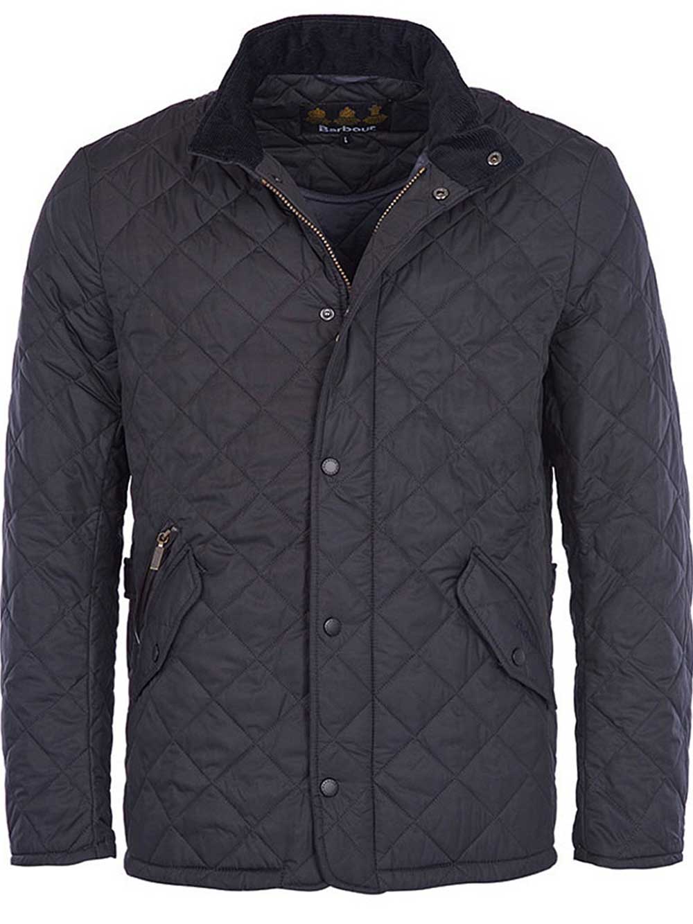 BARBOUR Jacket - Mens Chelsea Sportsquilt Tailored Fit - Navy