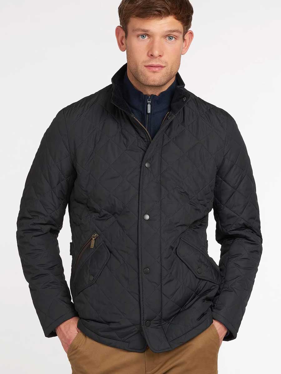 BARBOUR Jacket - Mens Chelsea Sportsquilt - Navy