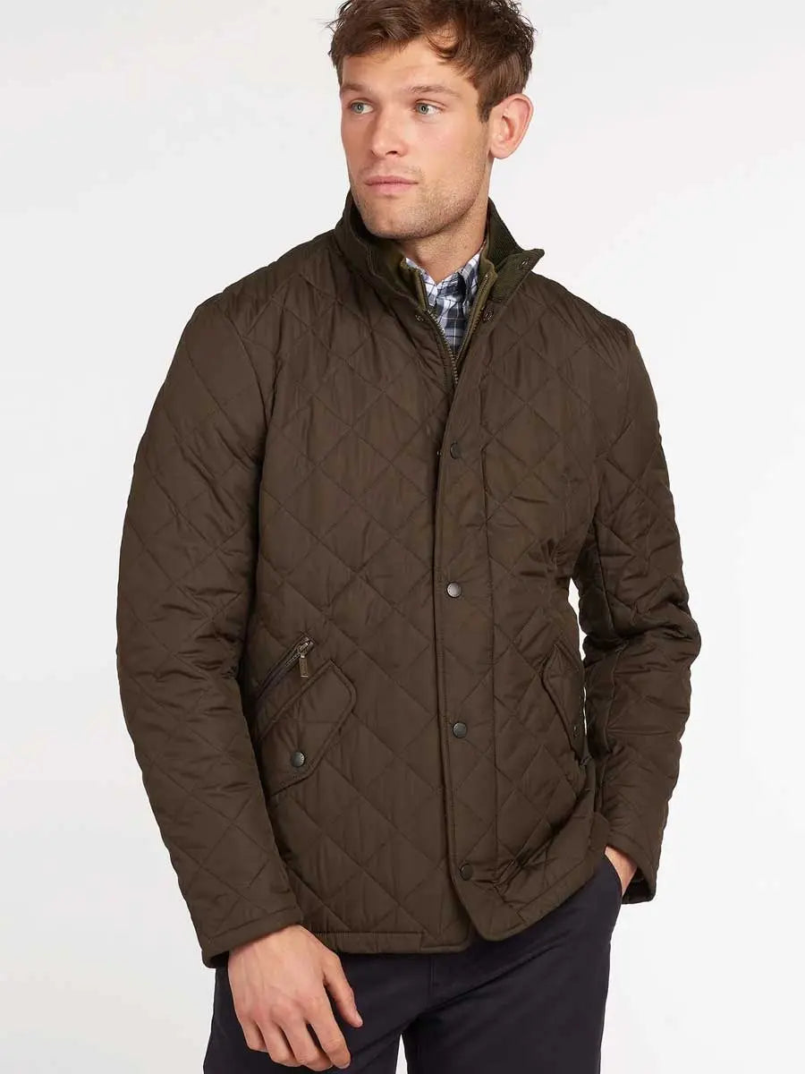 BARBOUR Chelsea Sportsquilt Jacket - Mens - Olive Barbour