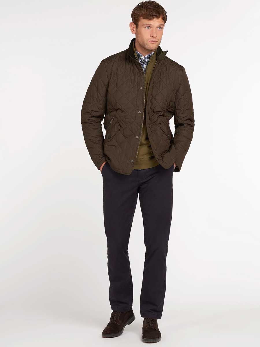 40% OFF - BARBOUR Chelsea Sportsquilt Jacket - Mens - Olive - Size: 2XL