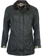 Load image into Gallery viewer, BARBOUR Wax Jacket - Ladies Beadnell - Sage
