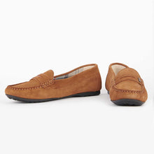 Load image into Gallery viewer, BARBOUR Ladies Pippa Loafers - Cognac Suede
