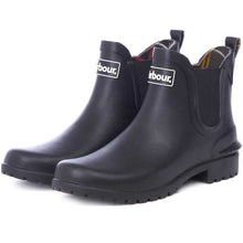 Load image into Gallery viewer, Barbour Ladies Wilton Chelsea Boot Style Wellingtons - Black
