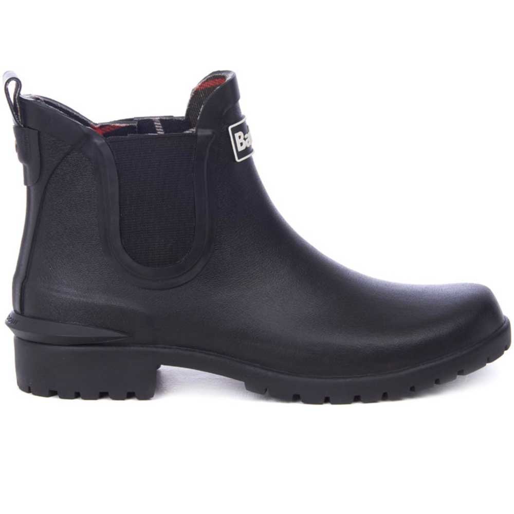 Barbour Ladies Wilton Chelsea Boot Style Wellingtons - Black