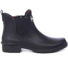 Load image into Gallery viewer, Barbour Ladies Wilton Chelsea Boot Style Wellingtons - Black
