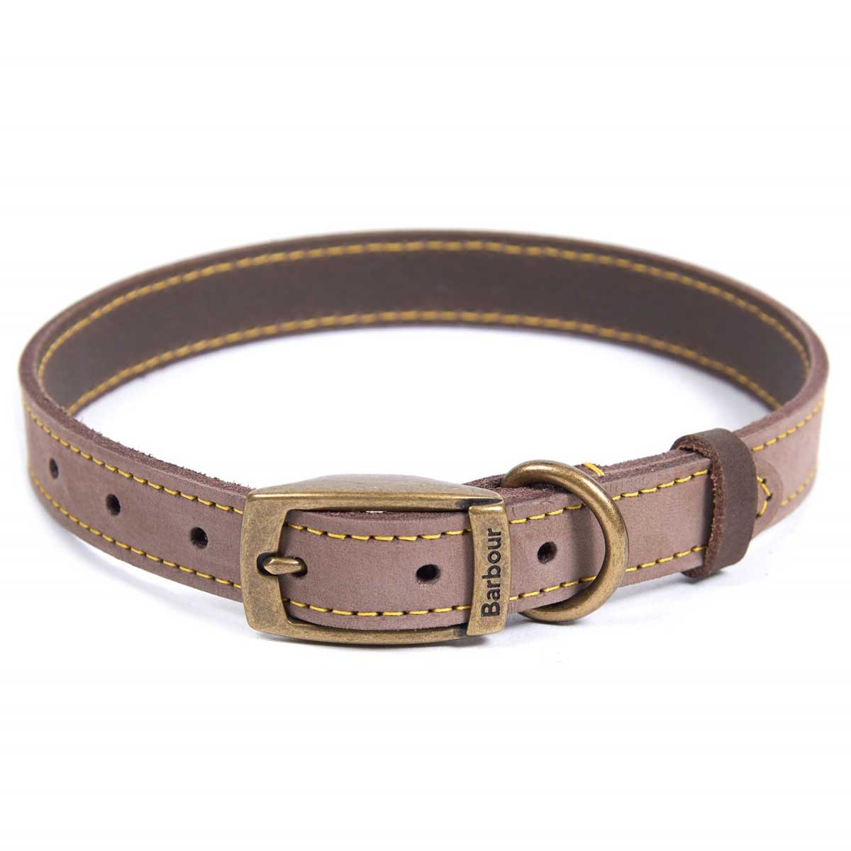 BARBOUR Leather Dog Collar - Brown