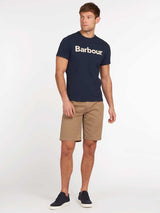 BARBOUR Logo T-Shirt - Mens Cotton Tee - New Navy