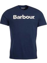 BARBOUR Logo T-Shirt - Mens Cotton Tee - New Navy