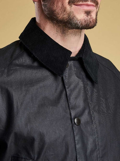 BARBOUR Ashby Wax Jacket - Mens - Navy Barbour