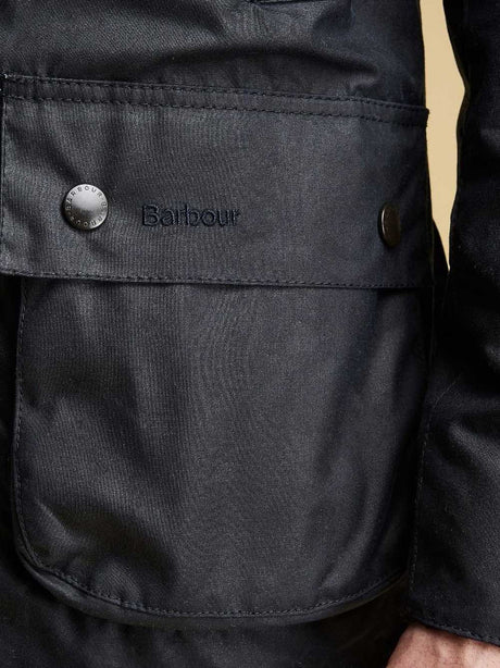 BARBOUR Ashby Wax Jacket - Mens - Navy Barbour