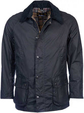Load image into Gallery viewer, BARBOUR Wax Jacket - Mens Ashby 6oz Sylkoil Tailored Fit - Navy
