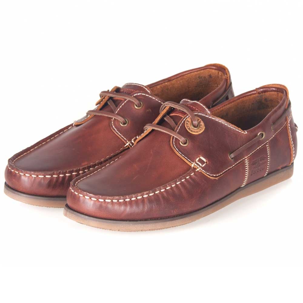 Barbour - Men's Capstan Boat Shoes - Mahogany