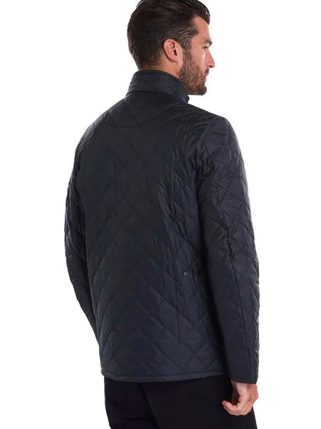BARBOUR Jacket - Mens Chelsea Flyweight Quilted - Navy