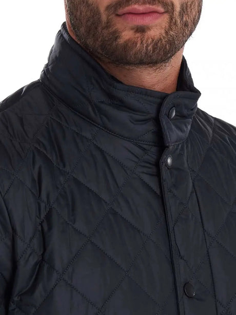BARBOUR Jacket - Mens Chelsea Flyweight Quilted - Navy