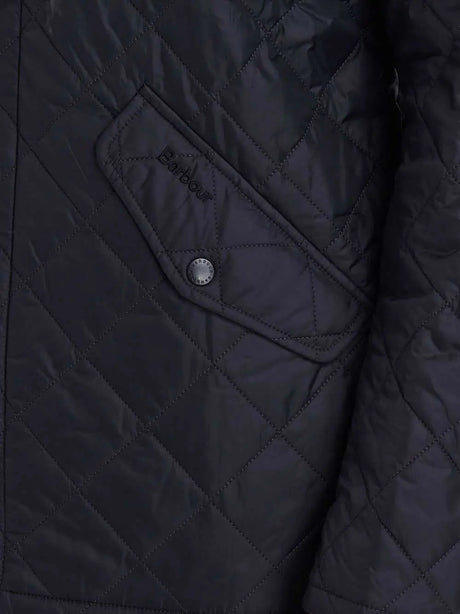 BARBOUR Jacket - Mens Chelsea Flyweight Quilted - Navy