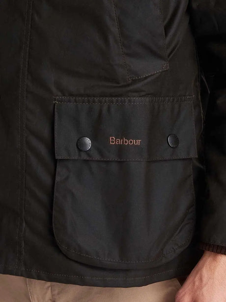 BARBOUR Wax Jacket - Mens Classic Bedale - Olive