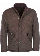 Load image into Gallery viewer, Barbour - Mens Powell Quilted Jacket with Fleece Lining - Olive
