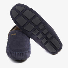 Load image into Gallery viewer, 20% OFF BARBOUR Monty Slippers - Mens Moccasin - Navy
