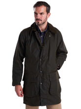 Load image into Gallery viewer, BARBOUR Wax Jacket - Mens Northumbria Classic 8oz Sylkoil - Olive
