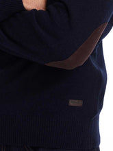 Load image into Gallery viewer, BARBOUR Patch Lambswool Crew Neck Pullover - Mens - Navy Barbour
