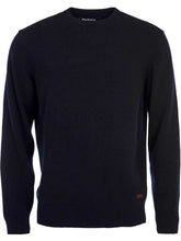 Load image into Gallery viewer, BARBOUR Patch Lambswool Crew Neck Pullover - Mens - Navy Barbour
