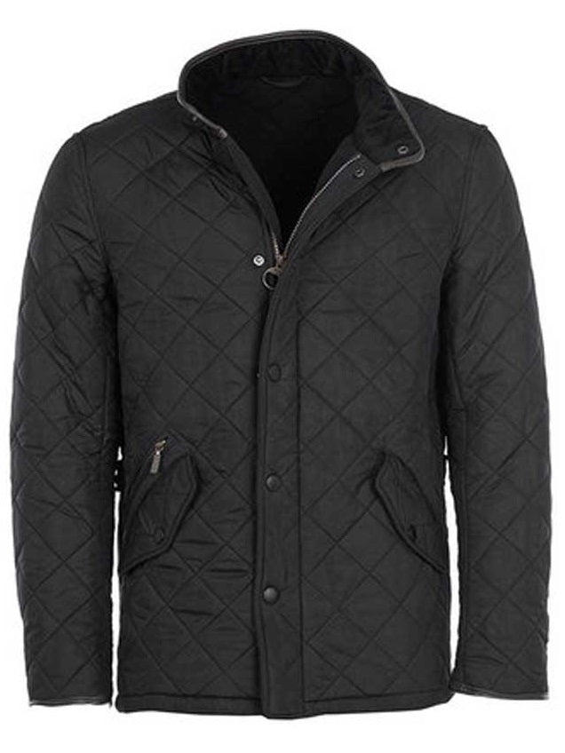 BARBOUR Powell Quilted Jacket with Fleece Lining - Mens - Black