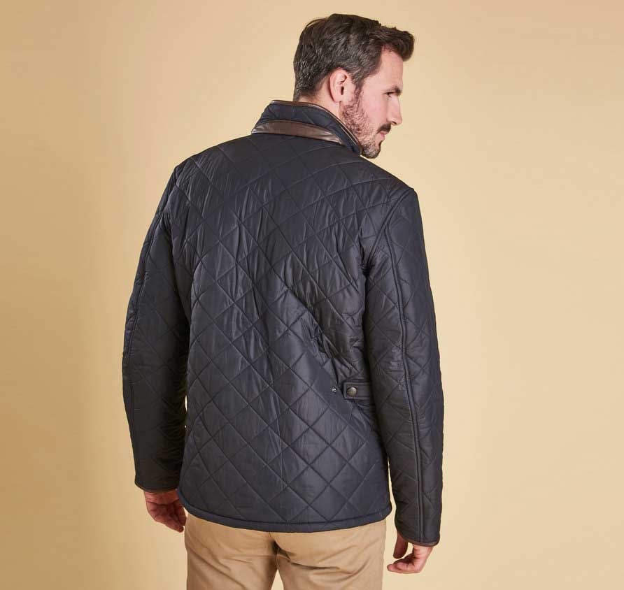 Barbour powell discount quilted navy