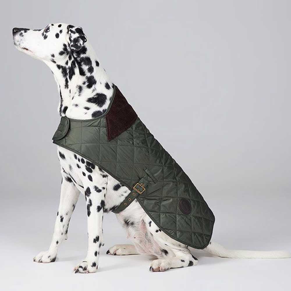 BARBOUR Dog Coat - Diamond Quilted - Olive
