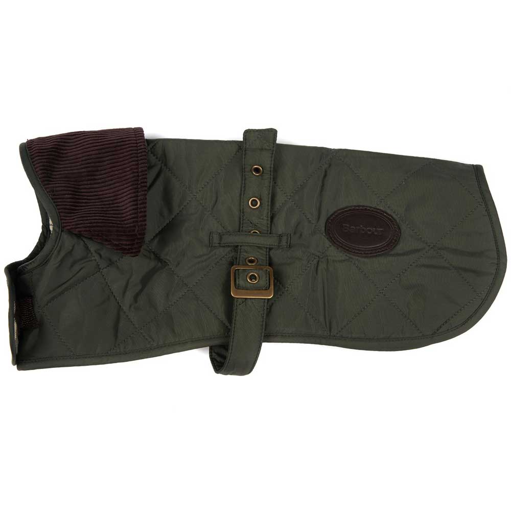 BARBOUR Dog Coat - Diamond Quilted - Olive