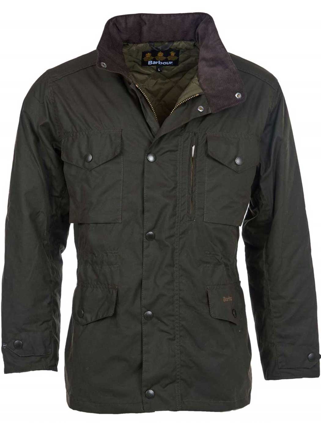 BARBOUR Sapper Wax Jacket - Mens 6oz Sylkoil - Olive - Size: XL – A Farley