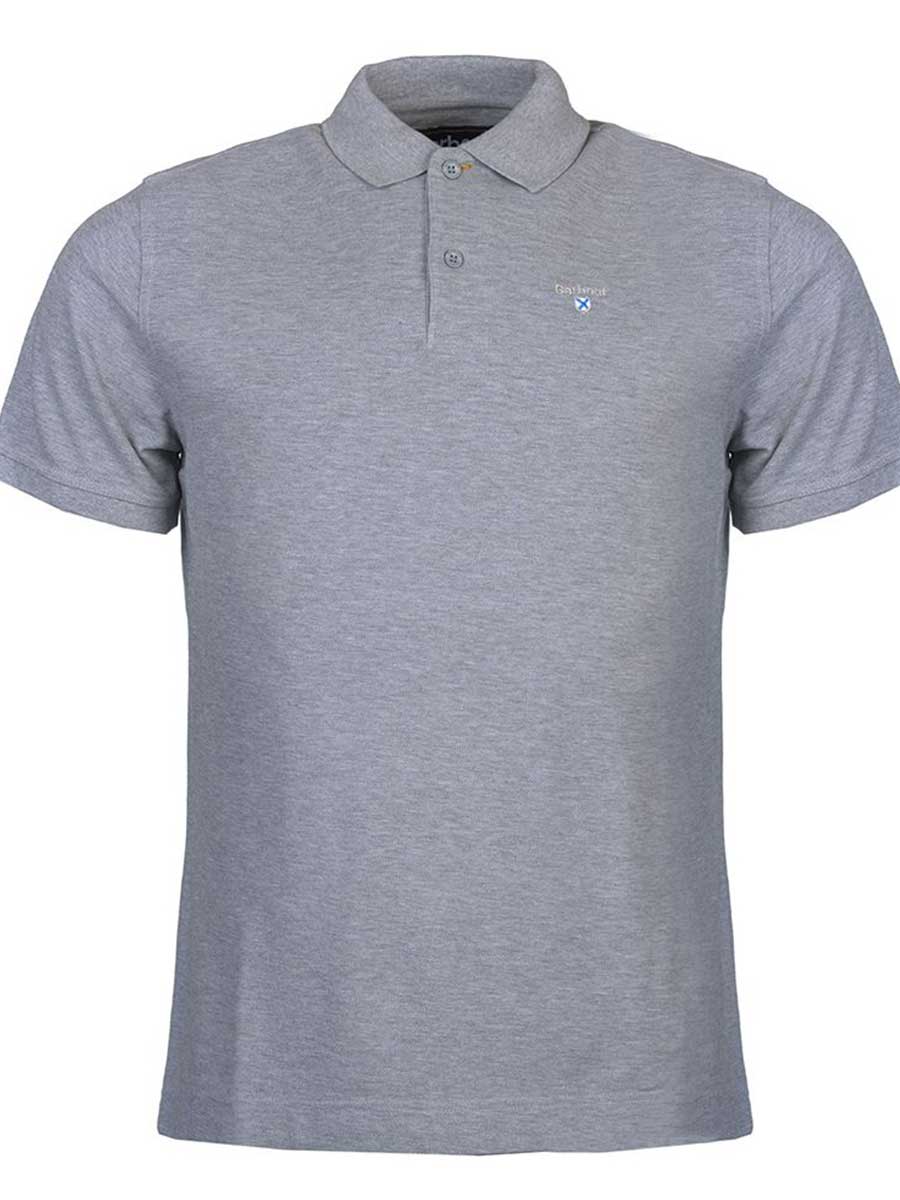 BARBOUR Sports Polo Shirt - Mens - Grey Marl