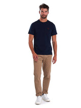 BARBOUR Sports T-Shirt - Mens Cotton Tee - Navy
