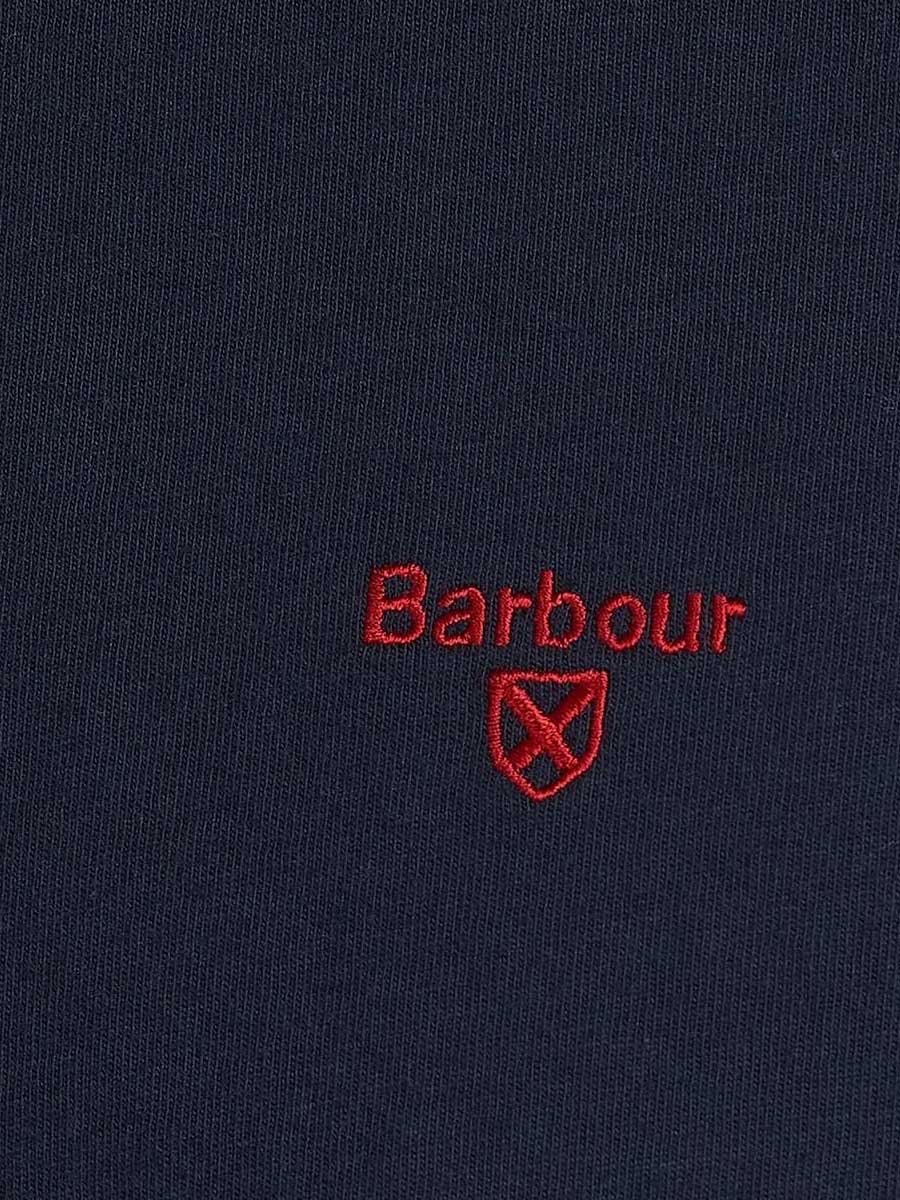 BARBOUR Sports T-Shirt - Mens Cotton Tee - Navy