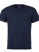 BARBOUR Sports T-Shirt - Mens Cotton Tee - Navy