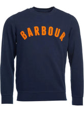 Load image into Gallery viewer, BARBOUR Sweater - Mens Prep Logo Crew Neck - Navy
