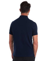 BARBOUR Tartan Polo Shirt Pique - Mens - New Navy