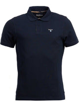 BARBOUR Tartan Polo Shirt Pique - Mens - New Navy