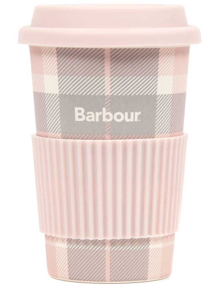 Barbour Travel Mug - Pink Tartan