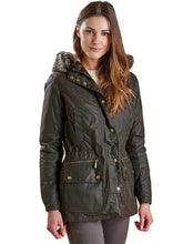 Load image into Gallery viewer, BARBOUR Kelsall Wax Jacket - Ladies Parka - Olive
