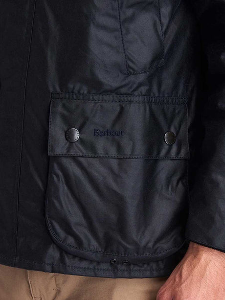 BARBOUR Bristol Wax Jacket - Mens - Navy Barbour