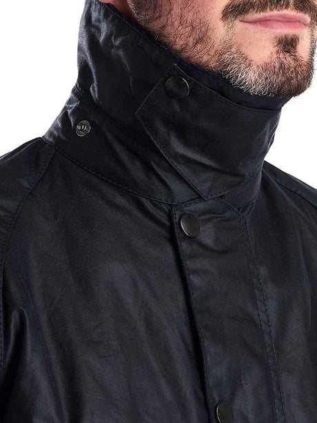 BARBOUR Bristol Wax Jacket - Mens - Navy Barbour