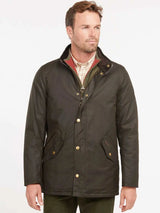BARBOUR Prestbury Wax Jacket - Mens 6oz Sylkoil - Olive