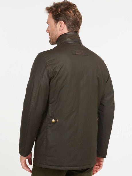 BARBOUR Prestbury Wax Jacket - Mens 6oz Sylkoil - Olive